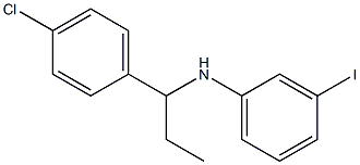 N-[1-(4-chlorophenyl)propyl]-3-iodoaniline Structure