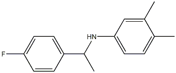 N-[1-(4-fluorophenyl)ethyl]-3,4-dimethylaniline 구조식 이미지