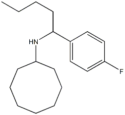 N-[1-(4-fluorophenyl)pentyl]cyclooctanamine Structure