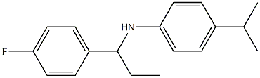 N-[1-(4-fluorophenyl)propyl]-4-(propan-2-yl)aniline Structure