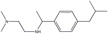 N'-[1-(4-isobutylphenyl)ethyl]-N,N-dimethylethane-1,2-diamine 구조식 이미지