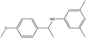 N-[1-(4-methoxyphenyl)ethyl]-3,5-dimethylaniline Structure