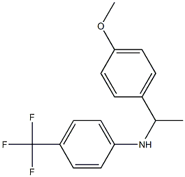 N-[1-(4-methoxyphenyl)ethyl]-4-(trifluoromethyl)aniline 구조식 이미지