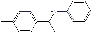 N-[1-(4-methylphenyl)propyl]aniline Structure