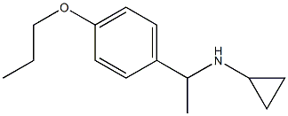 N-[1-(4-propoxyphenyl)ethyl]cyclopropanamine Structure