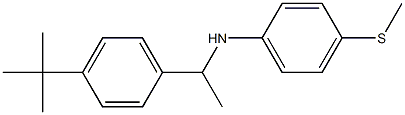 N-[1-(4-tert-butylphenyl)ethyl]-4-(methylsulfanyl)aniline 구조식 이미지