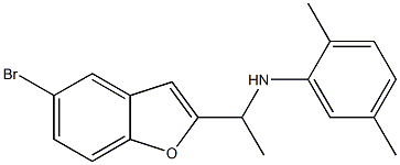 N-[1-(5-bromo-1-benzofuran-2-yl)ethyl]-2,5-dimethylaniline Structure