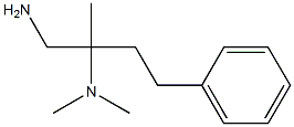 N-[1-(aminomethyl)-1-methyl-3-phenylpropyl]-N,N-dimethylamine 구조식 이미지