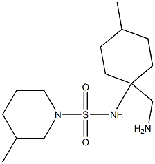 N-[1-(aminomethyl)-4-methylcyclohexyl]-3-methylpiperidine-1-sulfonamide 구조식 이미지