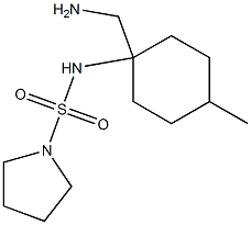 N-[1-(aminomethyl)-4-methylcyclohexyl]pyrrolidine-1-sulfonamide 구조식 이미지