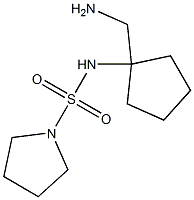 N-[1-(aminomethyl)cyclopentyl]pyrrolidine-1-sulfonamide 구조식 이미지