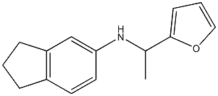 N-[1-(furan-2-yl)ethyl]-2,3-dihydro-1H-inden-5-amine Structure