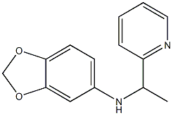 N-[1-(pyridin-2-yl)ethyl]-2H-1,3-benzodioxol-5-amine Structure