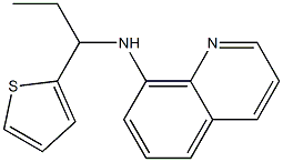 N-[1-(thiophen-2-yl)propyl]quinolin-8-amine Structure