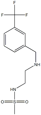 N-[2-({[3-(trifluoromethyl)phenyl]methyl}amino)ethyl]methanesulfonamide 구조식 이미지