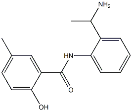 N-[2-(1-aminoethyl)phenyl]-2-hydroxy-5-methylbenzamide 구조식 이미지