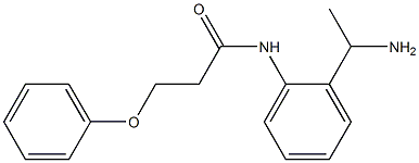 N-[2-(1-aminoethyl)phenyl]-3-phenoxypropanamide Structure