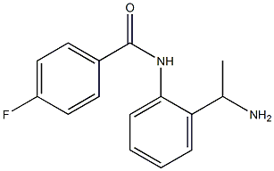 N-[2-(1-aminoethyl)phenyl]-4-fluorobenzamide 구조식 이미지