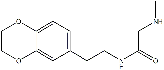 N-[2-(2,3-dihydro-1,4-benzodioxin-6-yl)ethyl]-2-(methylamino)acetamide Structure