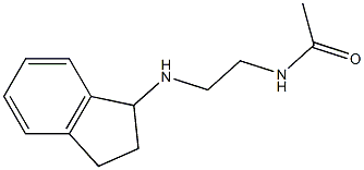 N-[2-(2,3-dihydro-1H-inden-1-ylamino)ethyl]acetamide 구조식 이미지