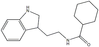 N-[2-(2,3-dihydro-1H-indol-3-yl)ethyl]cyclohexanecarboxamide 구조식 이미지