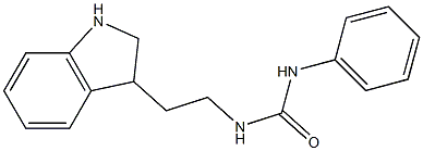 N-[2-(2,3-dihydro-1H-indol-3-yl)ethyl]-N'-phenylurea Structure