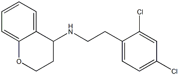 N-[2-(2,4-dichlorophenyl)ethyl]-3,4-dihydro-2H-1-benzopyran-4-amine 구조식 이미지