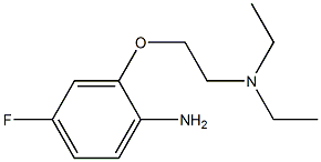 N-[2-(2-amino-5-fluorophenoxy)ethyl]-N,N-diethylamine Structure