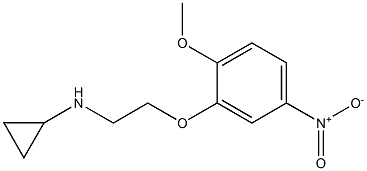N-[2-(2-methoxy-5-nitrophenoxy)ethyl]cyclopropanamine 구조식 이미지