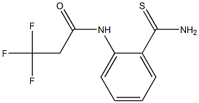 N-[2-(aminocarbonothioyl)phenyl]-3,3,3-trifluoropropanamide Structure