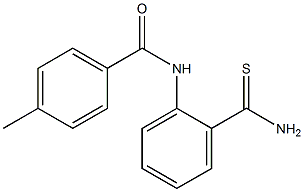 N-[2-(aminocarbonothioyl)phenyl]-4-methylbenzamide Structure