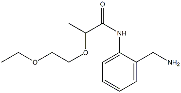 N-[2-(aminomethyl)phenyl]-2-(2-ethoxyethoxy)propanamide Structure