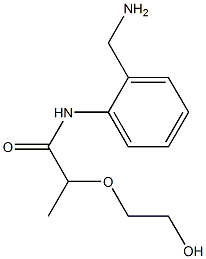 N-[2-(aminomethyl)phenyl]-2-(2-hydroxyethoxy)propanamide Structure