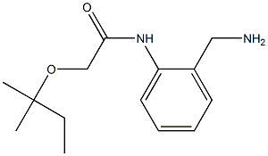 N-[2-(aminomethyl)phenyl]-2-[(2-methylbutan-2-yl)oxy]acetamide 구조식 이미지