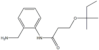 N-[2-(aminomethyl)phenyl]-3-[(2-methylbutan-2-yl)oxy]propanamide 구조식 이미지