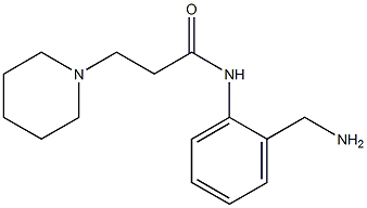 N-[2-(aminomethyl)phenyl]-3-piperidin-1-ylpropanamide Structure