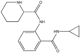 N-[2-(cyclopropylcarbamoyl)phenyl]piperidine-2-carboxamide 구조식 이미지