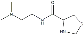 N-[2-(dimethylamino)ethyl]-1,3-thiazolidine-4-carboxamide 구조식 이미지