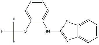 N-[2-(trifluoromethoxy)phenyl]-1,3-benzothiazol-2-amine 구조식 이미지