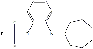 N-[2-(trifluoromethoxy)phenyl]cycloheptanamine Structure