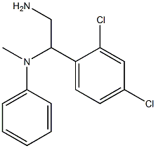 N-[2-amino-1-(2,4-dichlorophenyl)ethyl]-N-methylaniline 구조식 이미지