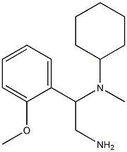 N-[2-amino-1-(2-methoxyphenyl)ethyl]-N-cyclohexyl-N-methylamine 구조식 이미지