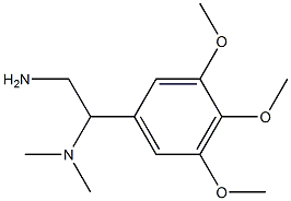 N-[2-amino-1-(3,4,5-trimethoxyphenyl)ethyl]-N,N-dimethylamine 구조식 이미지