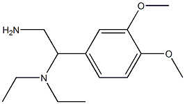 N-[2-amino-1-(3,4-dimethoxyphenyl)ethyl]-N,N-diethylamine Structure