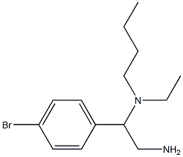 N-[2-amino-1-(4-bromophenyl)ethyl]-N-butyl-N-ethylamine 구조식 이미지