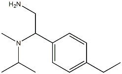 N-[2-amino-1-(4-ethylphenyl)ethyl]-N-isopropyl-N-methylamine 구조식 이미지