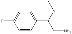 N-[2-amino-1-(4-fluorophenyl)ethyl]-N,N-dimethylamine 구조식 이미지