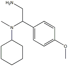 N-[2-amino-1-(4-methoxyphenyl)ethyl]-N-cyclohexyl-N-methylamine Structure