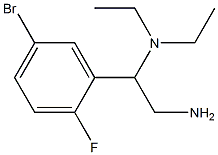 N-[2-amino-1-(5-bromo-2-fluorophenyl)ethyl]-N,N-diethylamine 구조식 이미지