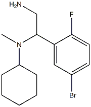 N-[2-amino-1-(5-bromo-2-fluorophenyl)ethyl]-N-cyclohexyl-N-methylamine Structure